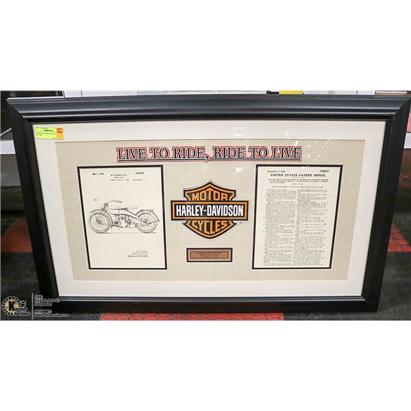 HARLEY DAVIDSON PATENT PICTURE