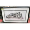Image 1 : LARGE TIGER PRINT SIGNED BY ARTIST