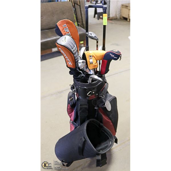 DATREK ROLLING GOLF BAG WITH HARD TOP COVER