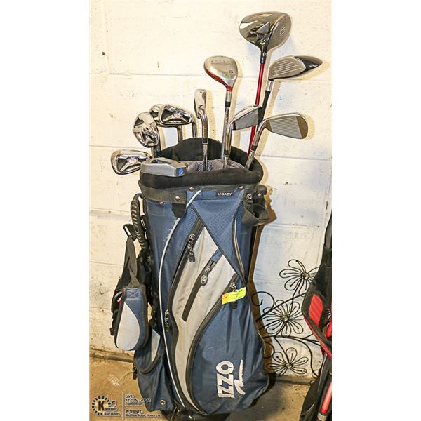 LEGACY I220 GOLFBAG - BLUE & GRAY WITH MEN'S