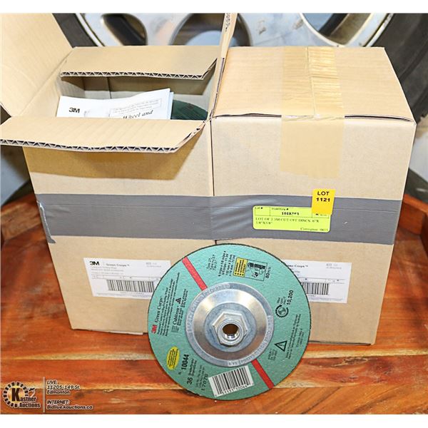 2 CASES OF 3M CUT OFF DISCS. 6"X 1/8"X5/8"