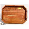 Image 1 : WOODEN SERVING TRAY 23"X16"
