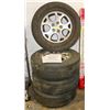 Image 1 : 4 MAG WHEELS 16" WITH TIRES. 225/70/16"