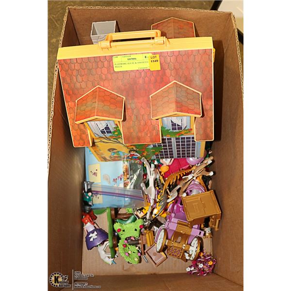 PLAYMOBIL HOUSE & ASSORTED PIECES