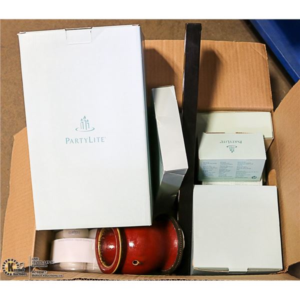 BOX OF NEW PARTY LITE