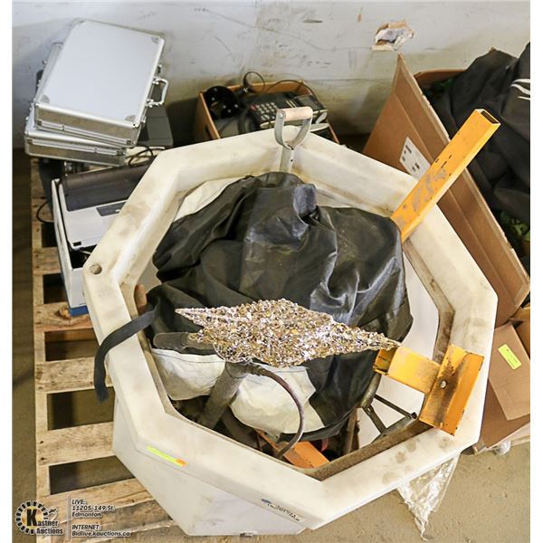 MISC PALLET OF OF PHONES AND ELECTRICAL EQUIP