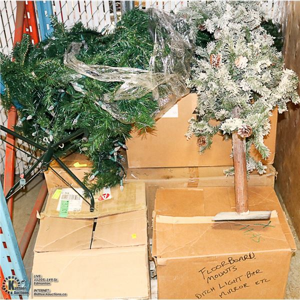 PALLET OF CHRISTMAS DECOR ITEMS