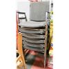 Image 1 : LOT OF 6 STACKING OFFICE CHAIRS