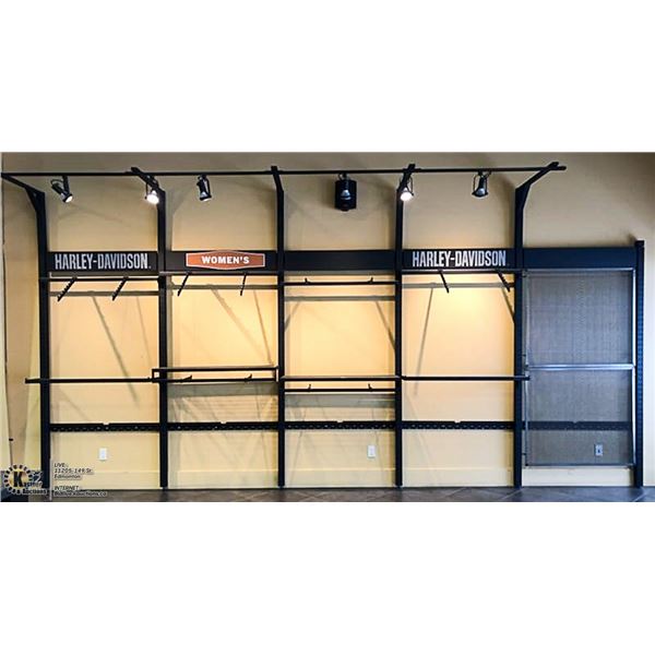 MASSIVE HARLEY DAVIDSON LIGHTED DISPLAY STAND