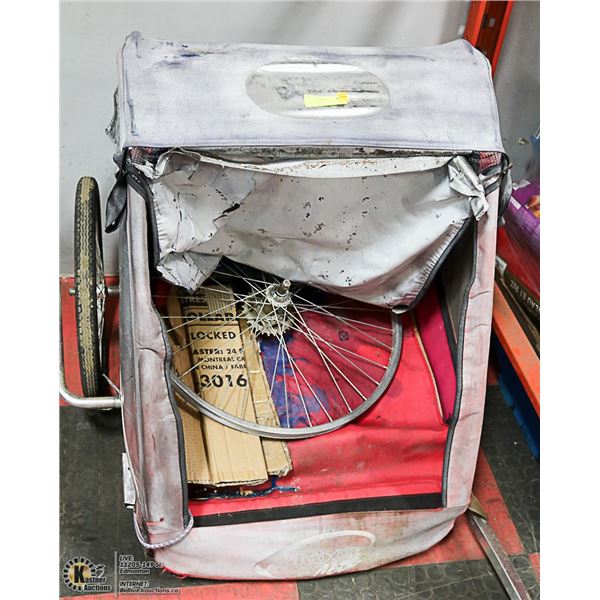 POLICE SEIZURE- ATTACHED BIKE TRAILER AS IS