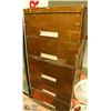 Image 1 : BROWN METAL FILING CABINET 5FT TALL