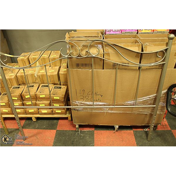 QUEEN SILVER METAL HEADBOARD