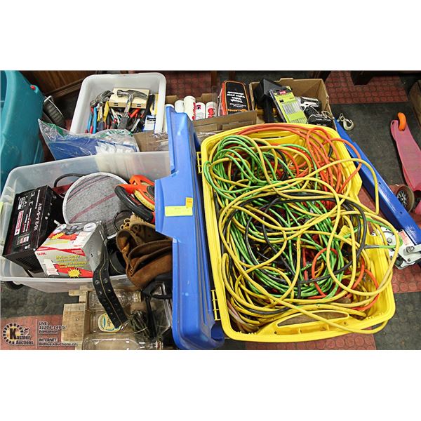 PALLET OF TOOL RELATED ITEMS- INCLUDING ESTWING