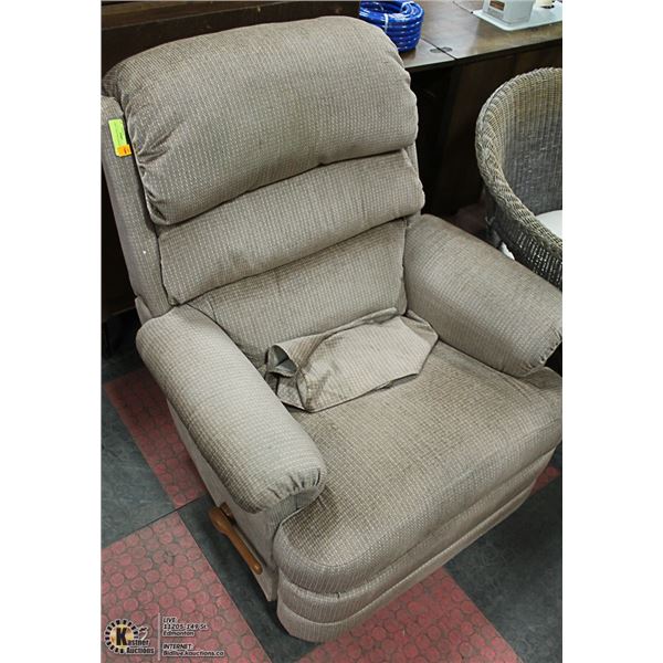 LAZYBOY BEIGE ROCKER RECLINER