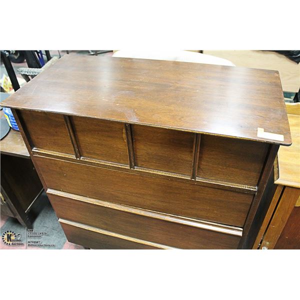 VINTAGE BROWN HIGHBOY DRESSER