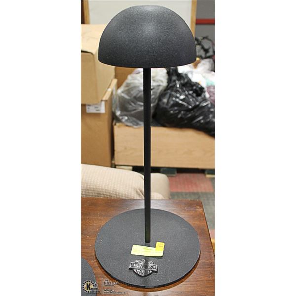 HARLEY DAVIDSON METAL HELMET DISPLAY