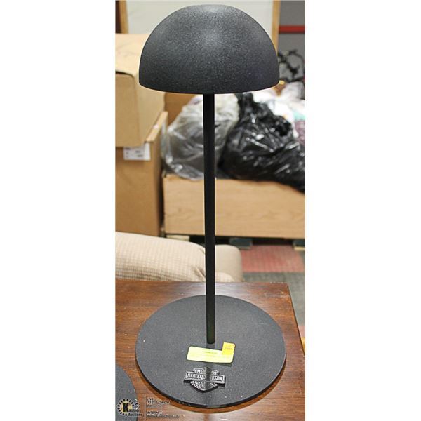 HARLEY DAVIDSON METAL HELMET DISPLAY