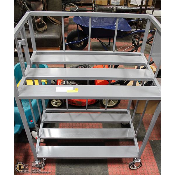 2 LEVEL CART ON CASTORS. 500 LBS