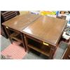 Image 1 : 2 WOODEN END TABLES