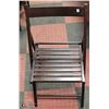 Image 1 : BROWN FOLDING WOODEN CHAIR