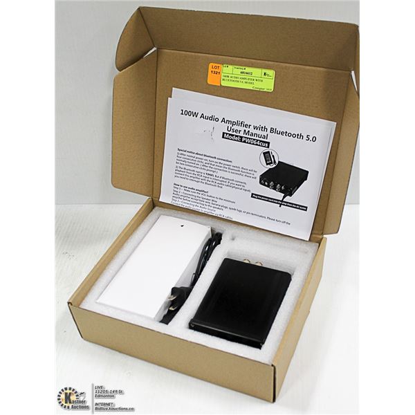 100W AUDIO AMPLIFIER WITH BLUETOOTH 5.0, MODEL
