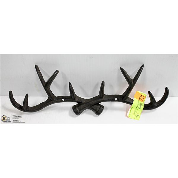 CAST IRON ANTLER WALL DECO