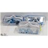 Image 1 : 3 SETS OF UV SHIELD / ANTI FOG SWIMMING GOGGLES