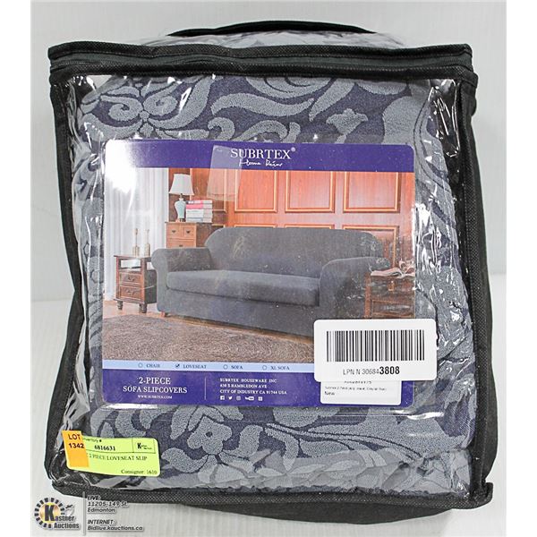 SUBRTEX 2 PIECE LOVESEAT SLIP COVER