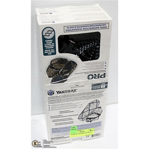 4 PAIRS OF YAKTRAX SIZE SMALL