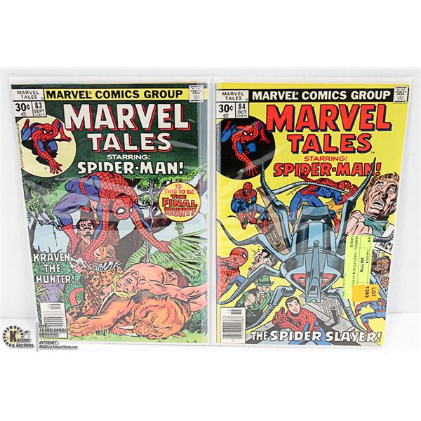 MARVEL TALES #'S 83 & 84 HIGH GRADE
