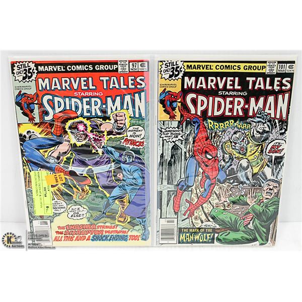 MARVEL TALES #97 & 101 1970'S COLLECTOR COMICS