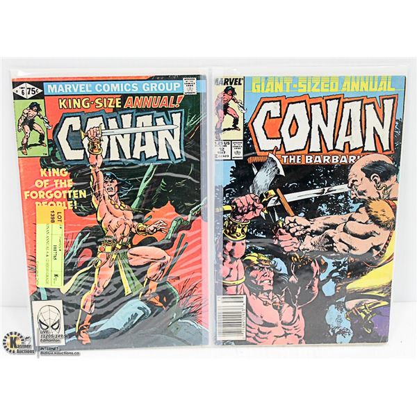 CONAN ANNUAL 6 & 12 HIGH GRADE