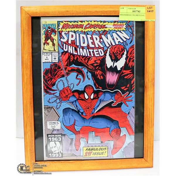 SPIDERMAN UNLIMITED #1, FRAMED