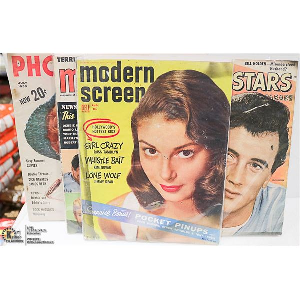 LOT OF ASSORTED 1955 MAGAZINES