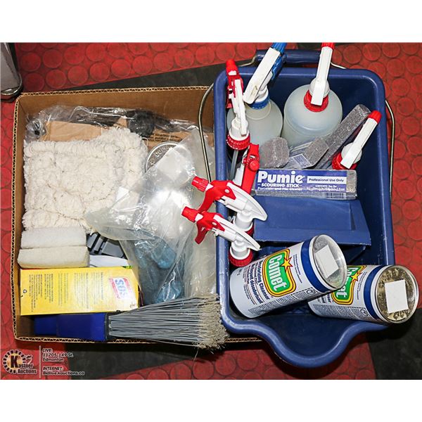 LARGE BOX OF NEW PROFESSIONAL CLEANING