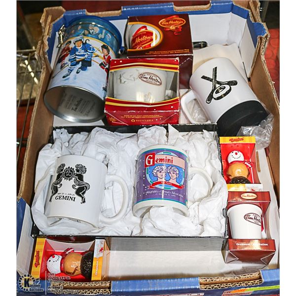 BOX WITH NEW TIM HORTONS PRODUCTS INCL.