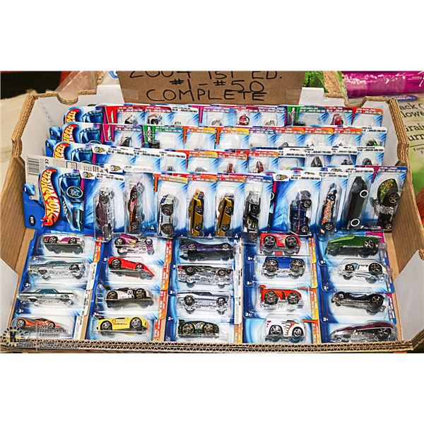 56 HOTWHEELS, 2004 FIRST EDITIONS - #1 TO #50