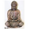 Image 1 : HEAVY METAL SEATED BUDDHA STATUE