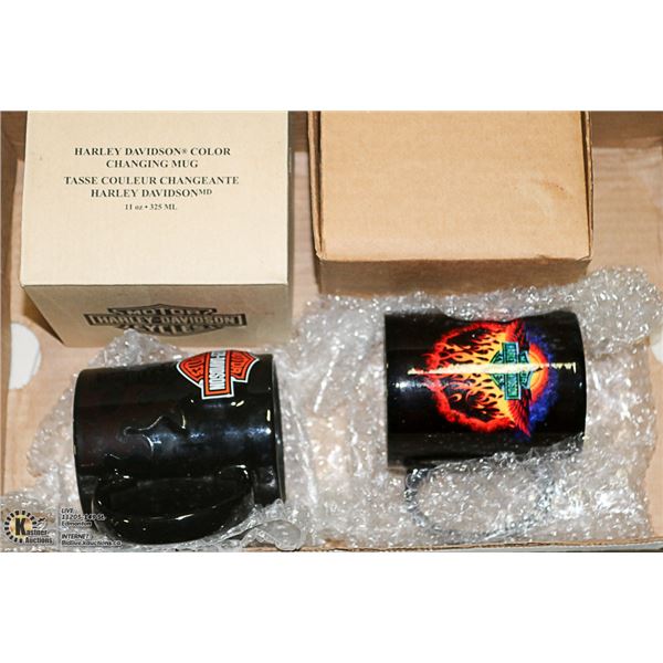 SET OF 2 NEW HARLEY-DAVIDSON COFFEE MUGS -