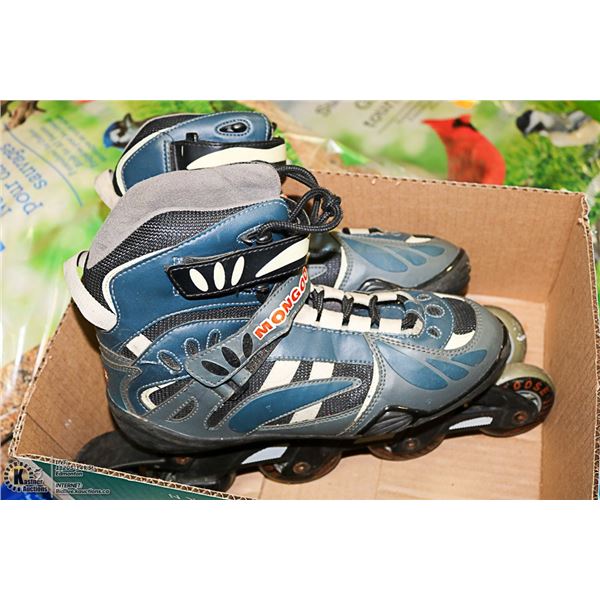 BOX WITH PAIR OF MONGOOSE ROLLERBLADES MEN'S