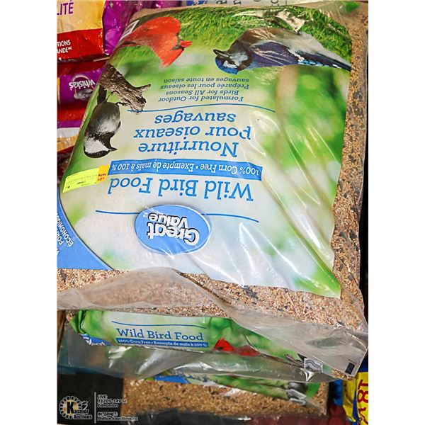 6 GREAT VALUE WILD BIRD SEED 18 KG