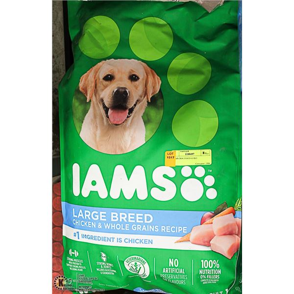 2 BAGS OF IAMS DOG FOOD 6.8 KG