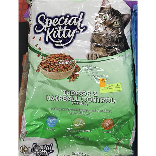 5 BAGS OF SPECIAL KITTY CAT FOOD 7.5 KG