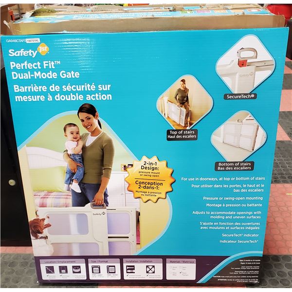 NEW SAFETY 1ST PERFECT FIT CHILD / PET GATE