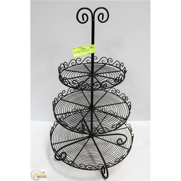 BLACK WIRE 3 TIER STAND