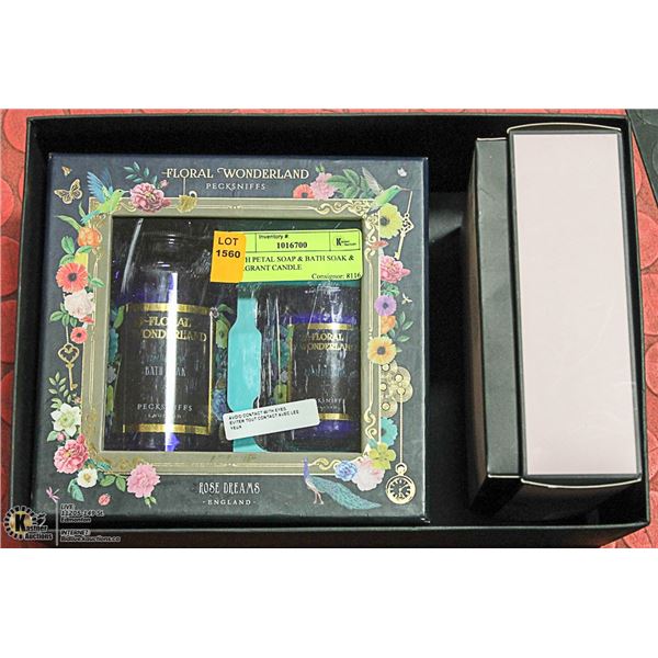 BATH PETAL SOAP & BATH SOAK & FRAGRANT CANDLE