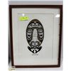 Image 1 : CHIEF SKIDEGATE FRAMED HAIDA PICTURE