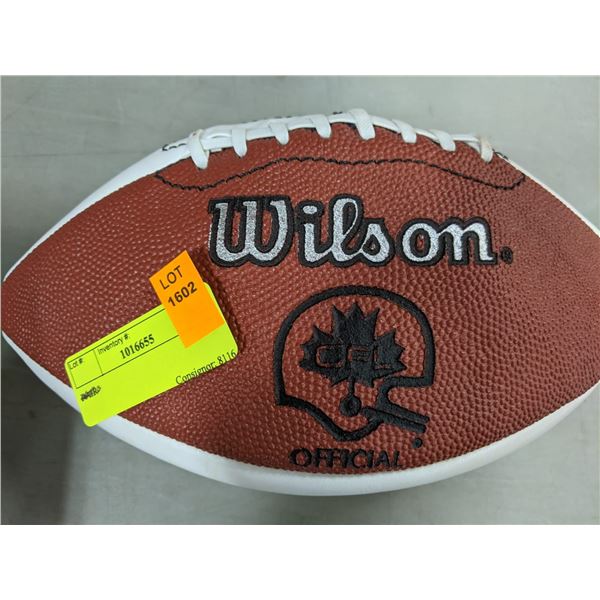 EDMONTON ESKIMOS SIGNED FOOTBALL
