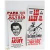 Image 1 : ROY ACUFF AND REX ALLEN POSTER BOARDS