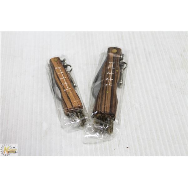 LOT OF 2 NEW OLYMPIA  CURVED BLADE KNIVES